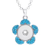 Necklace 80CM chain silver  fit 20MM chunks snaps jewelry necklace for women