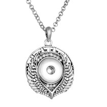 Necklace love 80CM chain silver  fit 20MM chunks snaps jewelry necklace for women