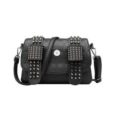 Women's Bags Rivet Skull Bags Women's Bags Shoulder Bags Diagonal Bags fit 18mm snap button jewelry