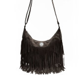 Hot new style leather fashion tassel bag fit 18mm snap button jewelry