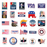 50 trump stickers, personalized cross-border waterproof account stickers, DIY skateboard water cup luggage stickers