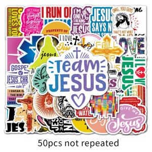 50 cross English personality graffiti stickers luggage laptop car guitar refrigerator decoration stickers