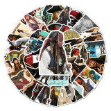 50 pirates of the caribbean graffiti stickers personalized cross-border movie stickers DIY skateboard suitcase stickers waterproof