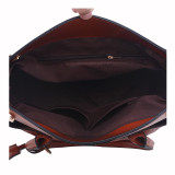 Fashion crocodile pattern single shoulder diagonal large briefcase