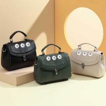 Genuine leather handbags handbags fashion embossed first layer cowhide one-shoulder diagonal bag practical leisure
