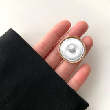 20MM Metal button pearl  fit 20mm snap jewelry