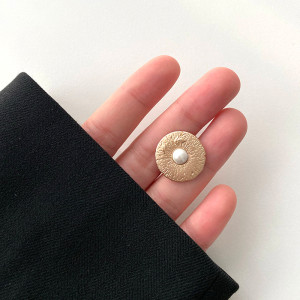 20MM Metal button pearl  fit 20mm snap jewelry