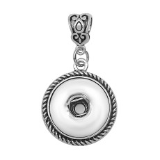 snap sliver Pendant  fit 20MM snaps style jewelry