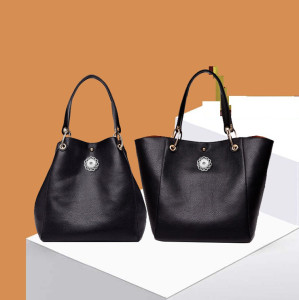 Retro simple one-shoulder messenger portable large-capacity picture and mother bag fit 18mm snap button jewelry