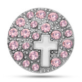 20MM  Cross rhinestone design  Metal snap buttons