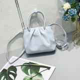 Square fold autumn and winter new fashion portable casual one-shoulder diagonal bag fit 18mm snap button jewelry