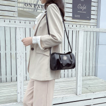 Pleated bag women's single shoulder diagonal bag fit 18mm snap button jewelry