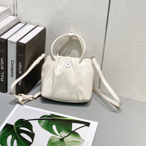 Square fold autumn and winter new fashion portable casual one-shoulder diagonal bag fit 18mm snap button jewelry