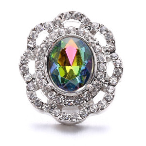 20MM  rhinestone design  Metal snap buttons