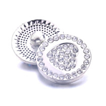 20MM  Love rhinestone design  Metal snap buttons