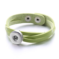 Leather Snap bracelets fit 20mm snaps chunks 1 button