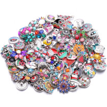 20pcs/lot Snap buttons 20mm Mix  colors Random styles, non-refundable, non-exchangeable