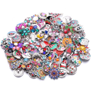 20pcs/lot Snap buttons 20mm Mix  colors Random styles, non-refundable, non-exchangeable