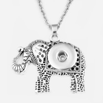 Water drop scorpion elephant   Necklace 80CM chain silver  fit 20MM chunks snaps jewelry  necklace for women