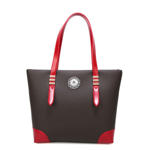 Fashion new ladies bag simple stitching big bag portable shoulder bag fit 18mm snap button jewelry