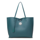 Single-shoulder large-capacity fashion handbag tote bag fit 18mm snap button jewelry