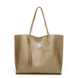 Single-shoulder large-capacity fashion handbag tote bag fit 18mm snap button jewelry