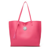 Single-shoulder large-capacity fashion handbag tote bag fit 18mm snap button jewelry