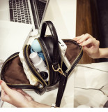 Small round bag rhombus embroidery thread handbag large capacity one-shoulder diagonal bag fit 18mm snap button jewelry