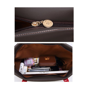 Fashion new ladies bag simple stitching big bag portable shoulder bag fit 18mm snap button jewelry