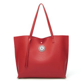 Single-shoulder large-capacity fashion handbag tote bag fit 18mm snap button jewelry