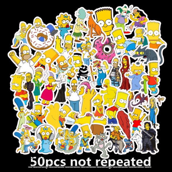 50 cartoon movie graffiti stickers suitcase motorcycle trolley suitcase laptop waterproof stickers