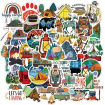 50 outdoor camping graffiti stickers suitcase motorcycle trolley luggage laptop waterproof stickers