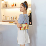 Square bag fresh and sweet stone pattern solid color silk scarf all-match shoulder bag fit 18mm snap button jewelry
