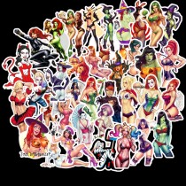 50 Demon Girl Sexy Graffiti Stickers Luggage Motorcycle Trolley Luggage Laptop Waterproof Stickers