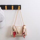 Square bag fresh and sweet stone pattern solid color silk scarf all-match shoulder bag fit 18mm snap button jewelry