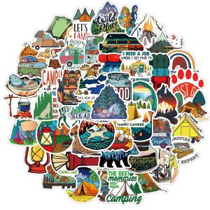 50 outdoor camping graffiti stickers suitcase motorcycle trolley luggage laptop waterproof stickers