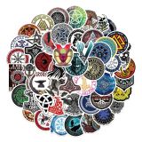 50pcs Viking Totem  graffiti stickers decorative suitcase notebook waterproof detachable stickers