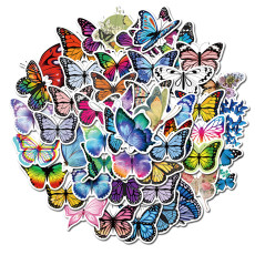 50 butterfly graffiti stickers personalized motorcycle trolley case stickers cartoon waterproof stickers