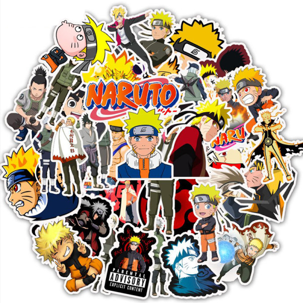 50pcs Cartoon movie graffiti stickers decorative suitcase notebook waterproof detachable stickers