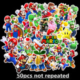 50 cartoon character stickers personality motorcycle trolley case stickers cartoon waterproof stickers