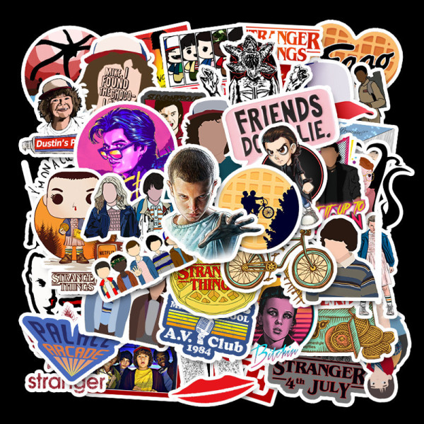 50pcs Popular movies graffiti stickers decorative suitcase notebook waterproof detachable stickers