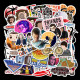 50pcs Popular movies graffiti stickers decorative suitcase notebook waterproof detachable stickers