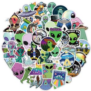 50 Alien Stickers Stickers Decorative Luggage Notebook Waterproof Removable Stickers