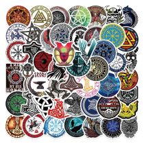 50pcs Viking Totem  graffiti stickers decorative suitcase notebook waterproof detachable stickers