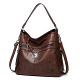 Handbag fashion one-shoulder retro large-capacity messenger bag fit 18MM snap chunks