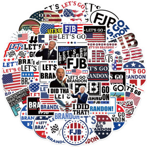 50pcs USA  Biden graffiti stickers decorative suitcase notebook waterproof detachable stickers