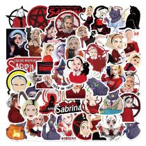 50pcs The thrilling adventure of Sabrina  graffiti stickers decorative suitcase notebook waterproof detachable stickers
