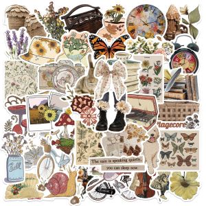 50pcs  Antique pattern  graffiti stickers decorative suitcase notebook waterproof detachable stickers