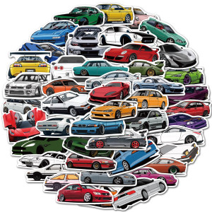 50pcs Car graffiti stickers decorative suitcase notebook waterproof detachable stickers