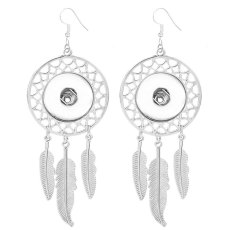 Dream Catcher Earring Material Copper Zinc Alloy Earrings charms fit  18 20MM snap button jewelry